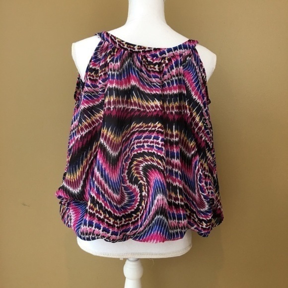 Bisou Bisou Long Sleeve Cold Shoulder Top - Picture 3 of 4